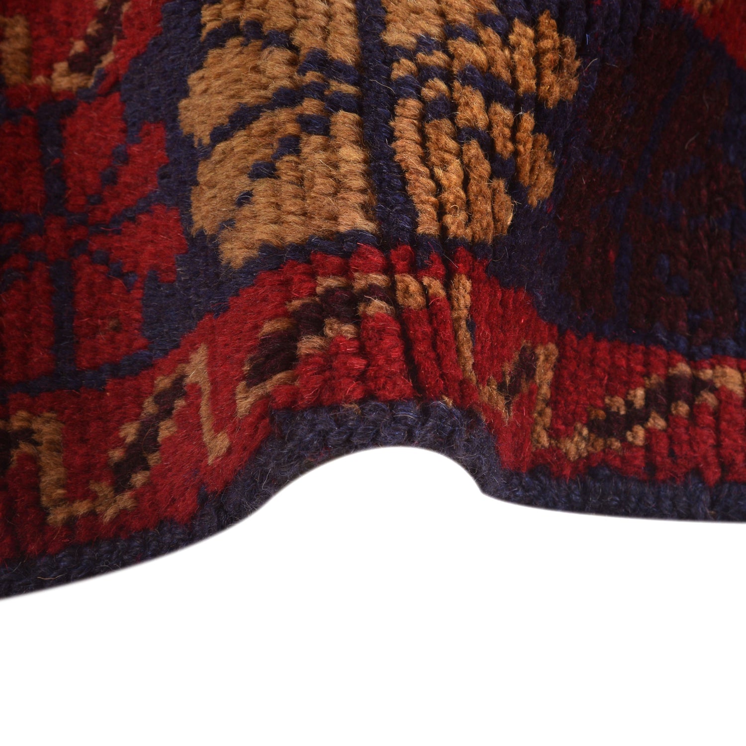 Baluchi Rug Handmade Red Floral 4x6 ft