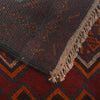 Baluchi Rug Handmade Red Geometric 4x6 ft