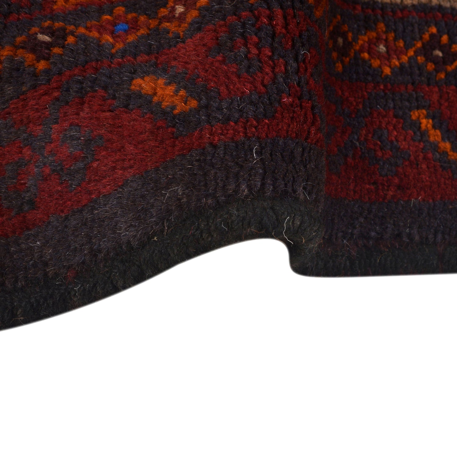 Baluchi Rug Handmade Red Geometric 4x6 ft