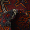 Baluchi Rug Handmade Red Geometric 4x6 ft