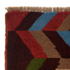 Baluchi Rug Handmade Multi Curvilinear 4x6 ft