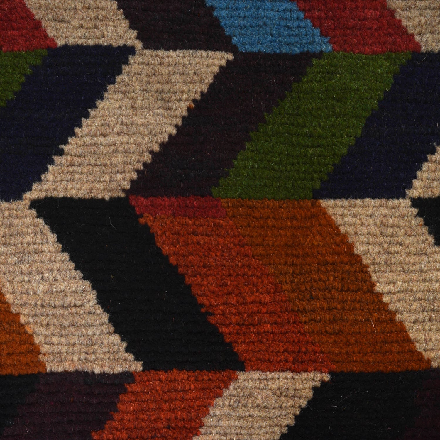 Baluchi Rug Handmade Multi Curvilinear 4x6 ft