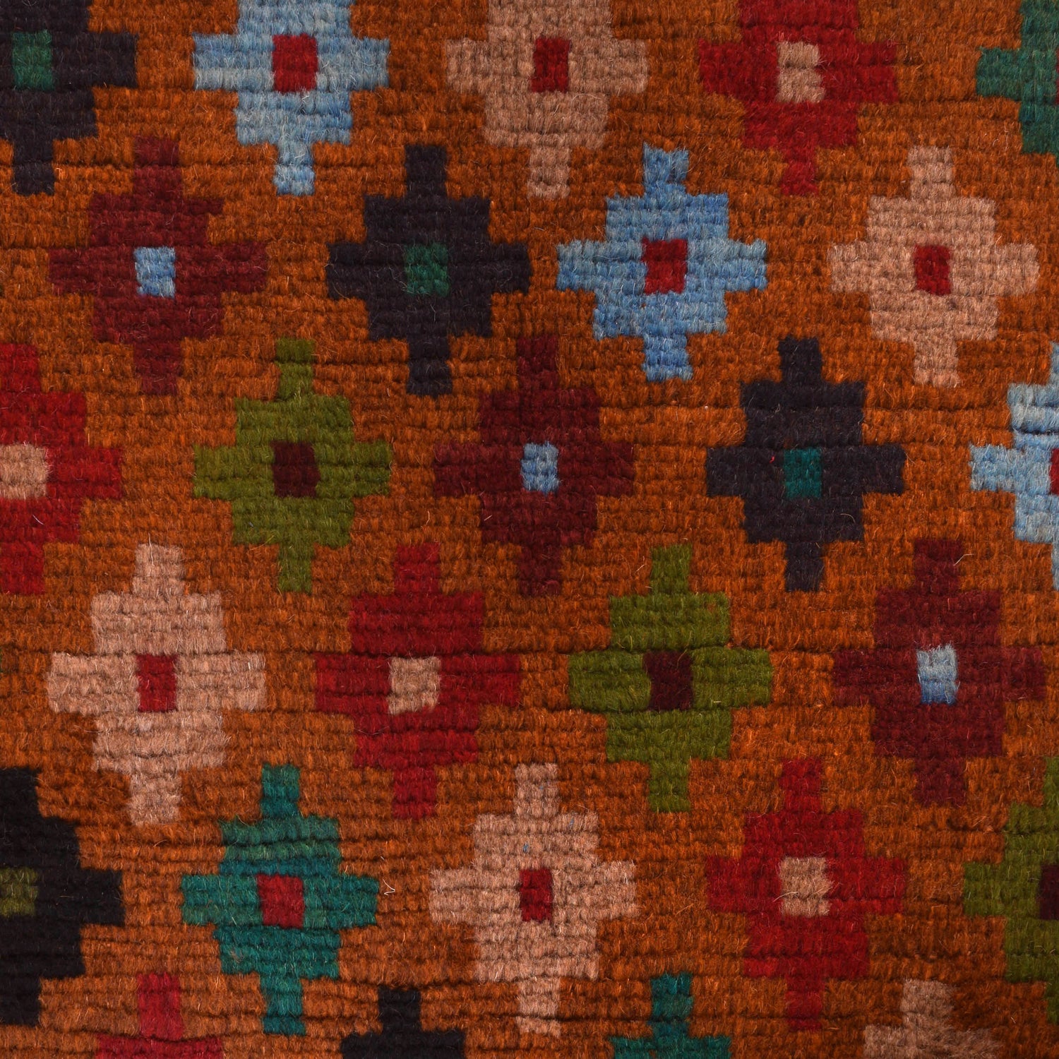 Baluchi Rug Handmade Orange Floral 4x6 ft