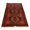 Baluchi Rug Handmade Red Geometric 4x6 ft