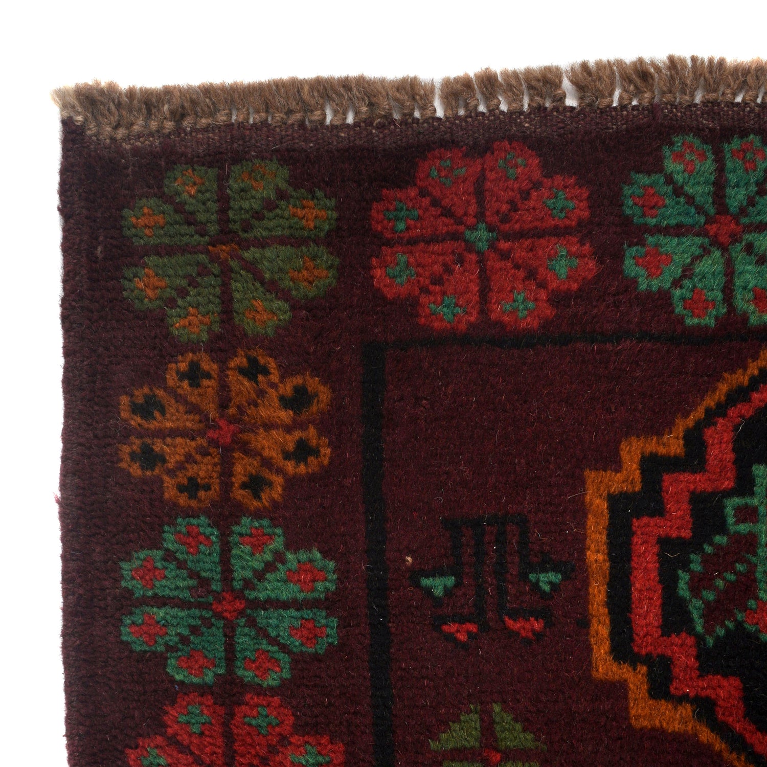 Baluchi Rug Handmade Multi Geometric 4x6 ft