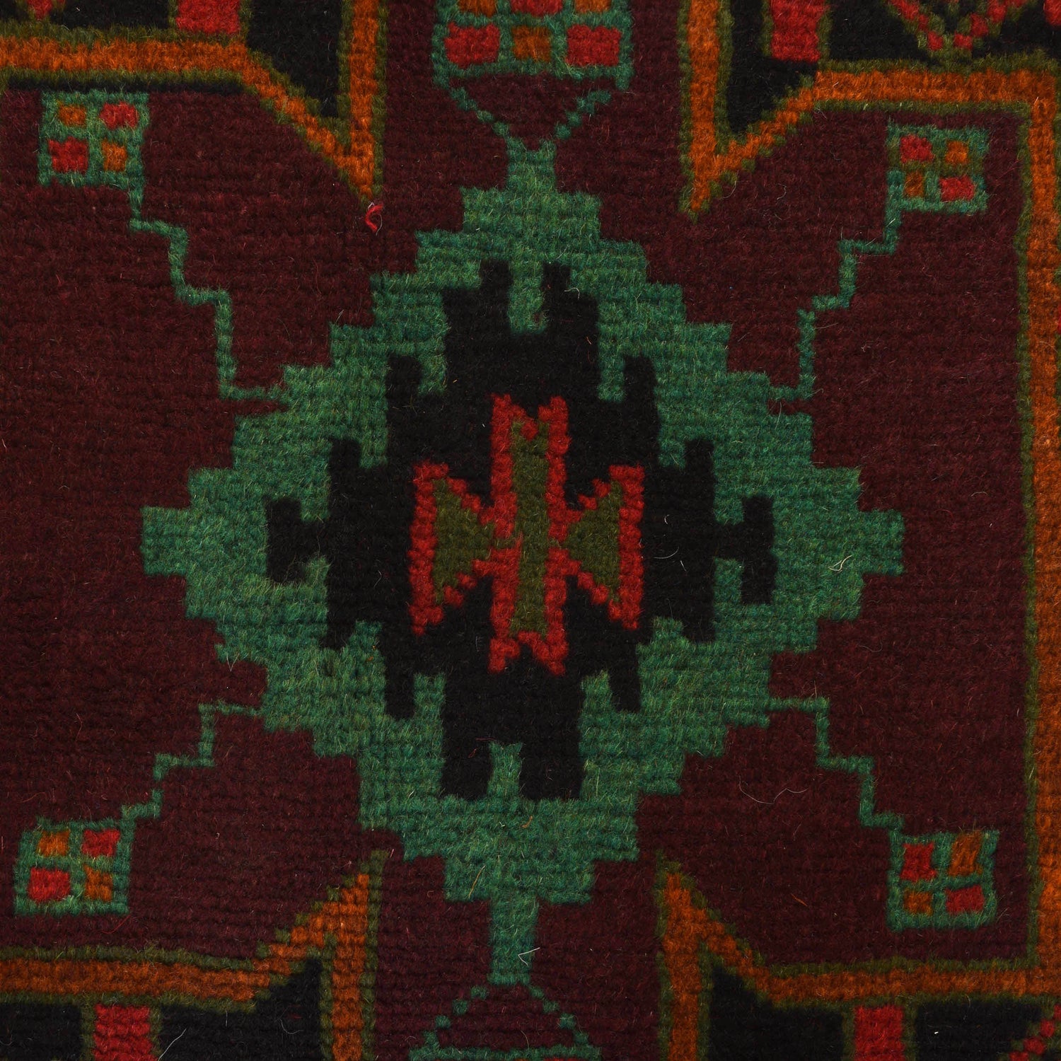 Baluchi Rug Handmade Multi Geometric 4x6 ft