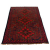 Baluchi Rug Handmade Red Geometric 4x6 ft