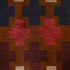 Baluchi Rug Handmade Brown Floral 4x6 ft