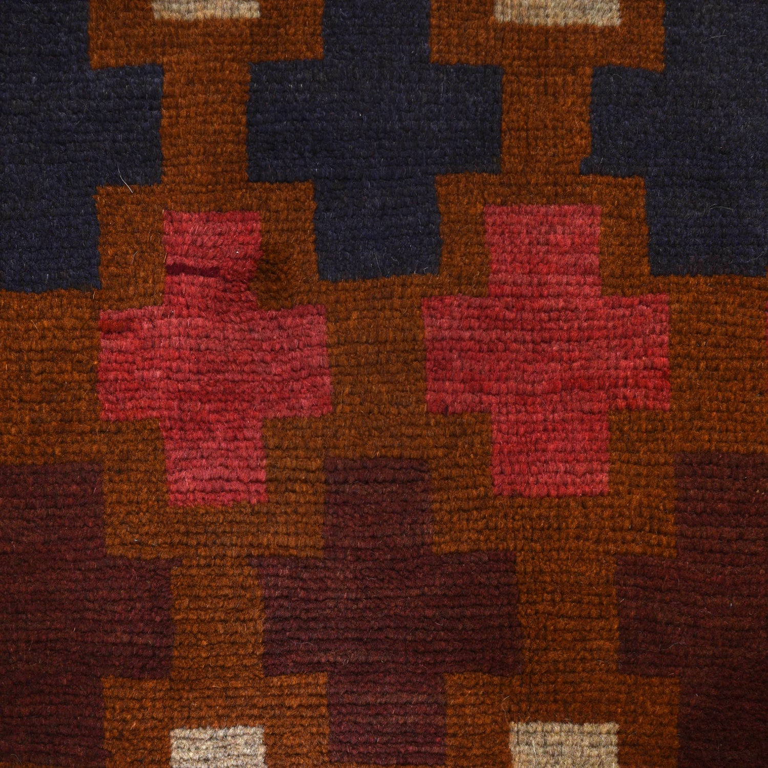 Baluchi Rug Handmade Brown Floral 4x6 ft