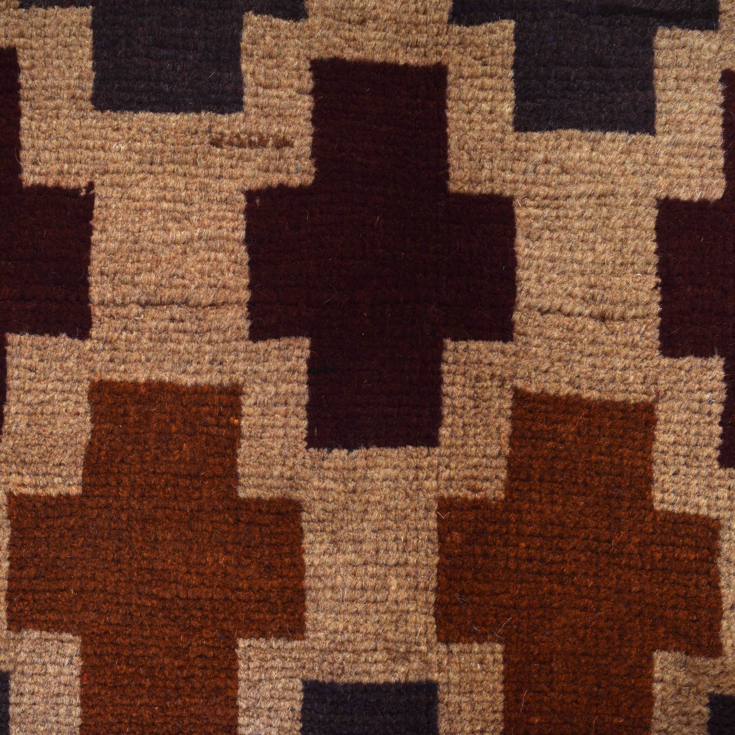 Baluchi Rug Handmade Tan Floral 4x6 ft