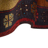 Baluchi Rug Handmade Multi Curvilinear 4x6 ft