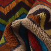 Baluchi Rug Handmade Multi Curvilinear 4x6 ft