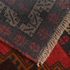 Baluchi Rug Handmade Red Geometric 4x6 ft
