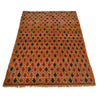 Baluchi Rug Handmade Orange Geometric 4x6 ft