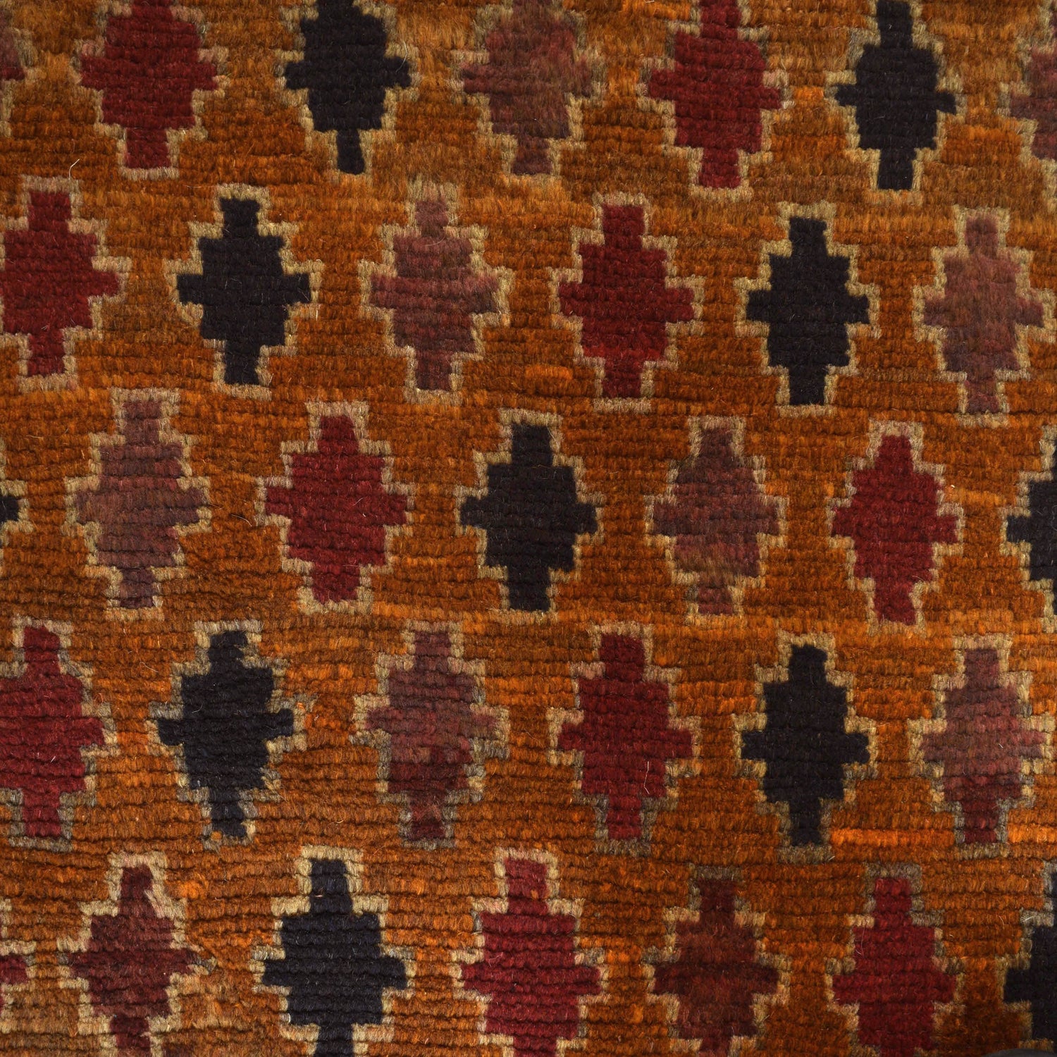 Baluchi Rug Handmade Orange Geometric 4x6 ft