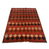 Baluchi Rug Handmade Brown Geometric 4x6 ft