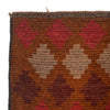Baluchi Rug Handmade Brown Geometric 4x6 ft