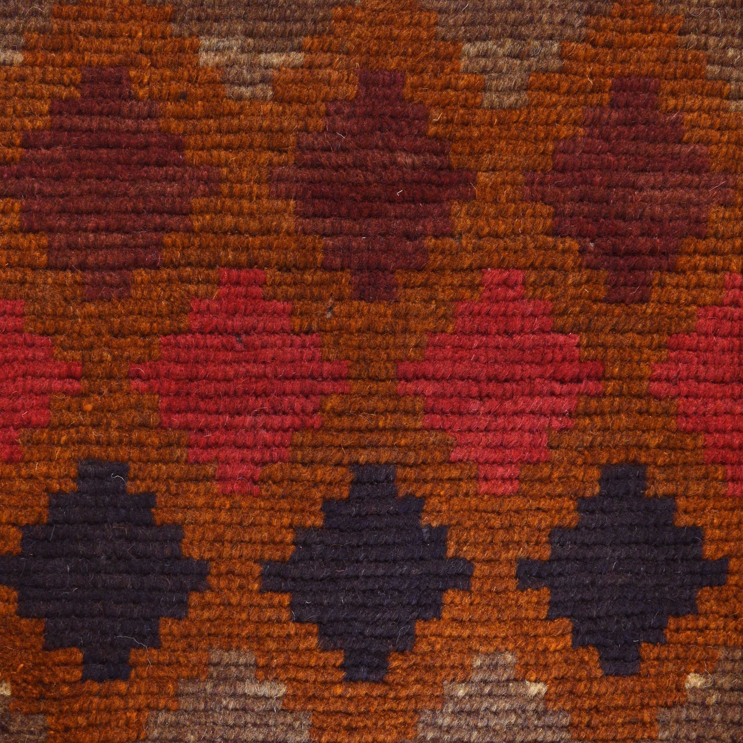 Baluchi Rug Handmade Brown Geometric 4x6 ft