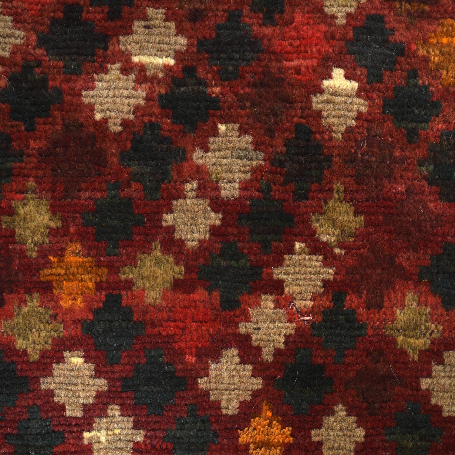 Baluchi Rug Handmade Red Geometric 4x6 ft