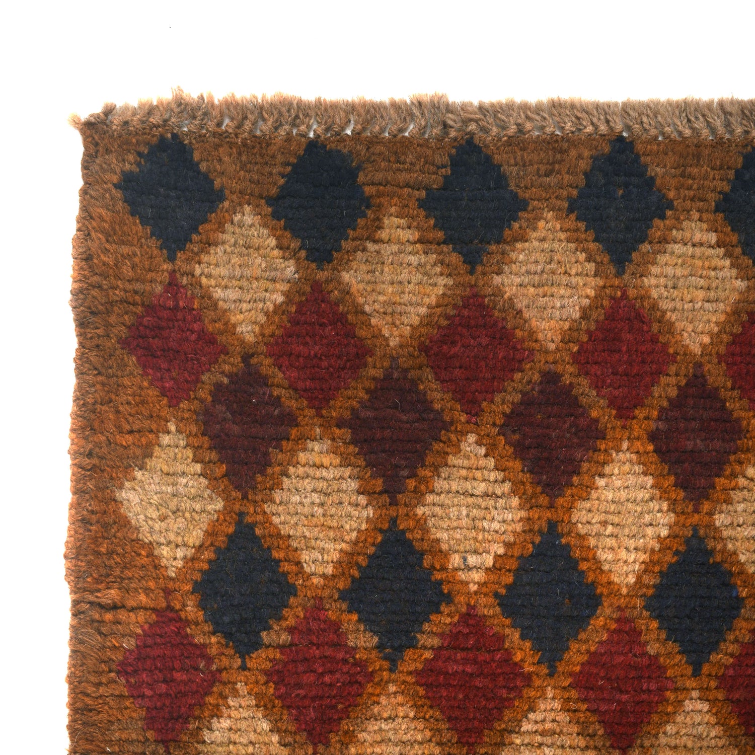 Baluchi Rug Handmade Orange Geometric 4x6 ft