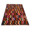 Baluchi Rug Handmade Multi Curvilinear 4x6 ft