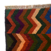 Baluchi Rug Handmade Multi Curvilinear 4x6 ft