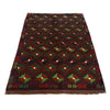 Baluchi Rug Handmade Multi Geometric 4x6 ft