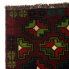 Baluchi Rug Handmade Multi Geometric 4x6 ft