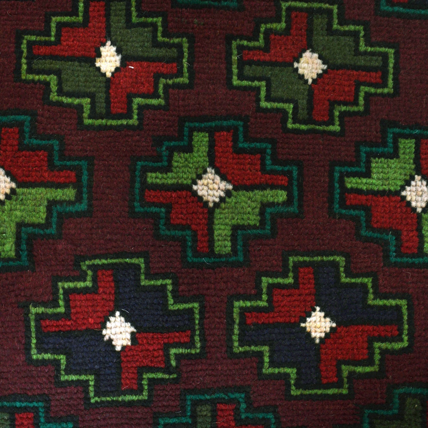 Baluchi Rug Handmade Multi Geometric 4x6 ft