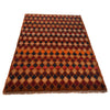 Baluchi Rug Handmade Orange Geometric 4x6 ft