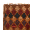 Baluchi Rug Handmade Orange Geometric 4x6 ft
