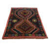 Baluchi Rug Handmade Black Geometric 4x6 ft