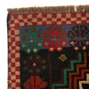 Baluchi Rug Handmade Black Geometric 4x6 ft