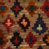 Baluchi Rug Handmade Tan Floral 4x6 ft