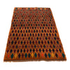 Baluchi Rug Handmade Orange Geometric 4x6 ft