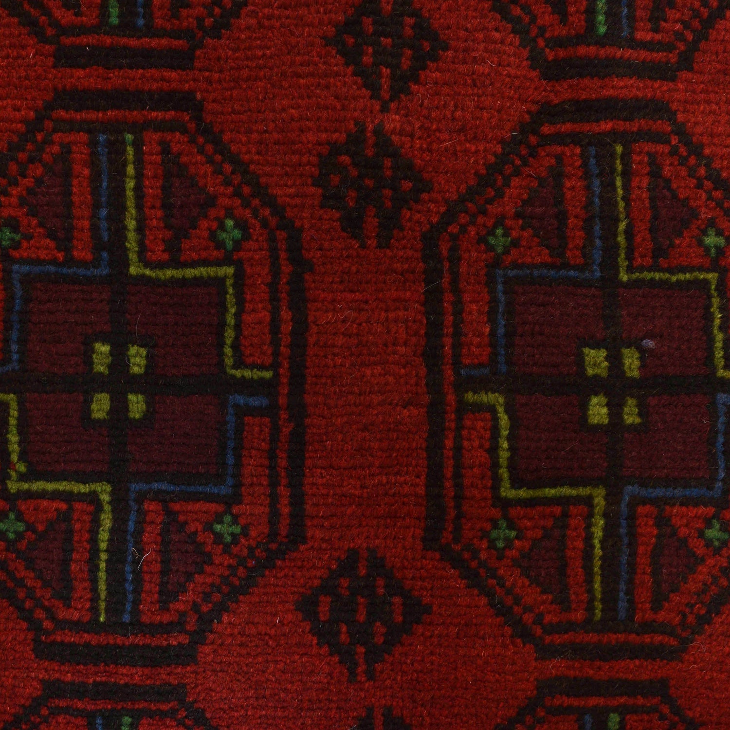 Baluchi Rug Handmade Red Geometric 4x6 ft