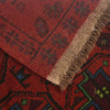 Baluchi Rug Handmade Red Geometric 4x6 ft
