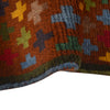 Baluchi Rug Handmade Brown Floral 4x6 ft