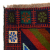 Baluchi Rug Handmade Multi Curvilinear 4x6 ft