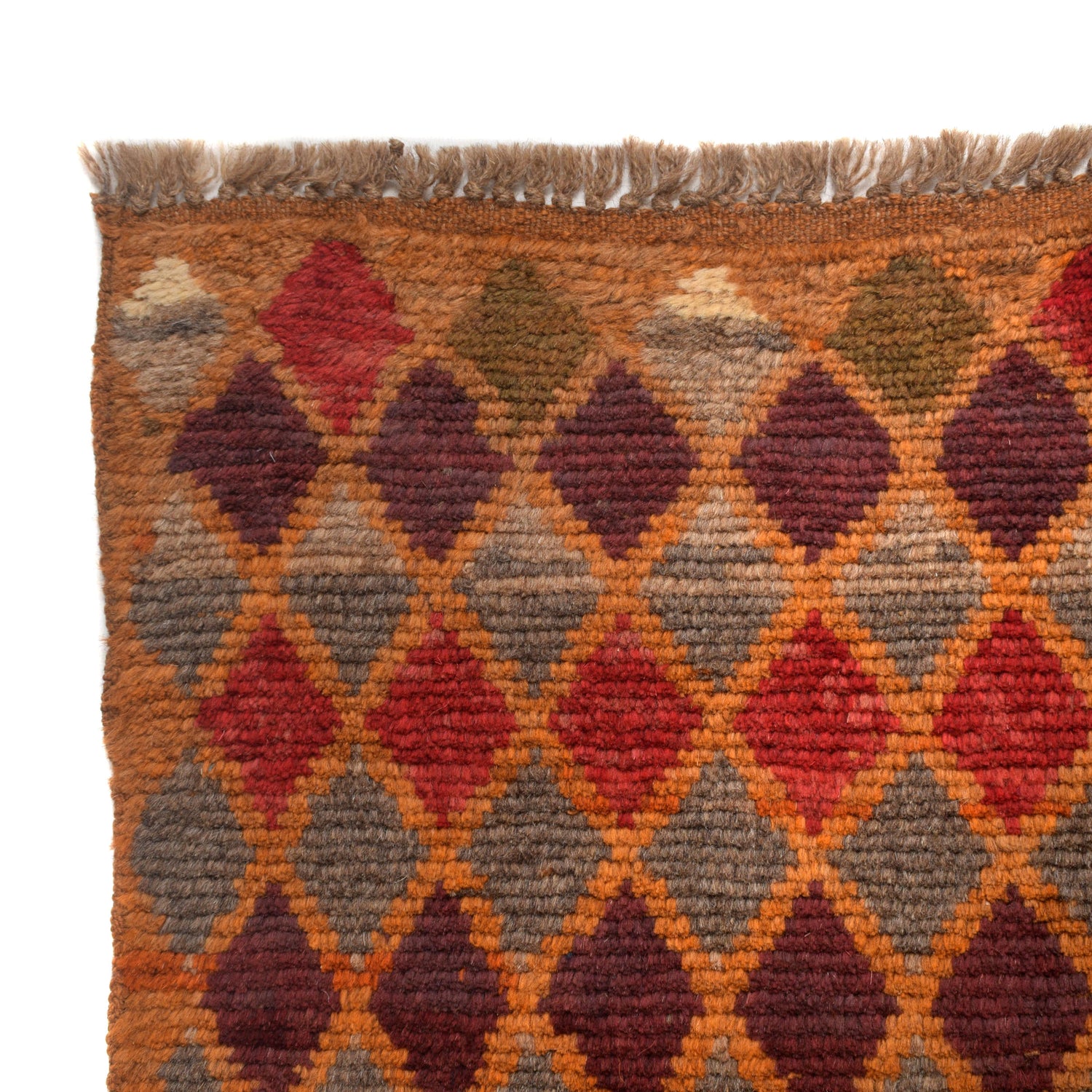 Baluchi Rug Handmade Orange Geometric 4x6 ft