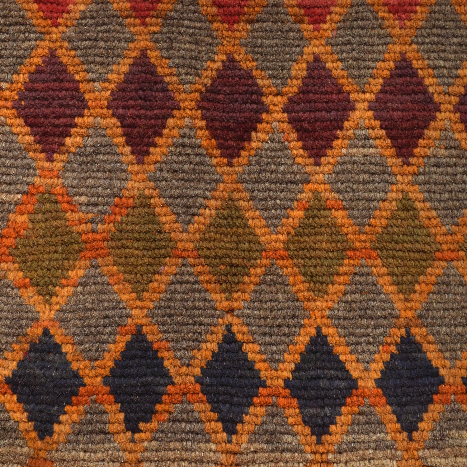 Baluchi Rug Handmade Orange Geometric 4x6 ft