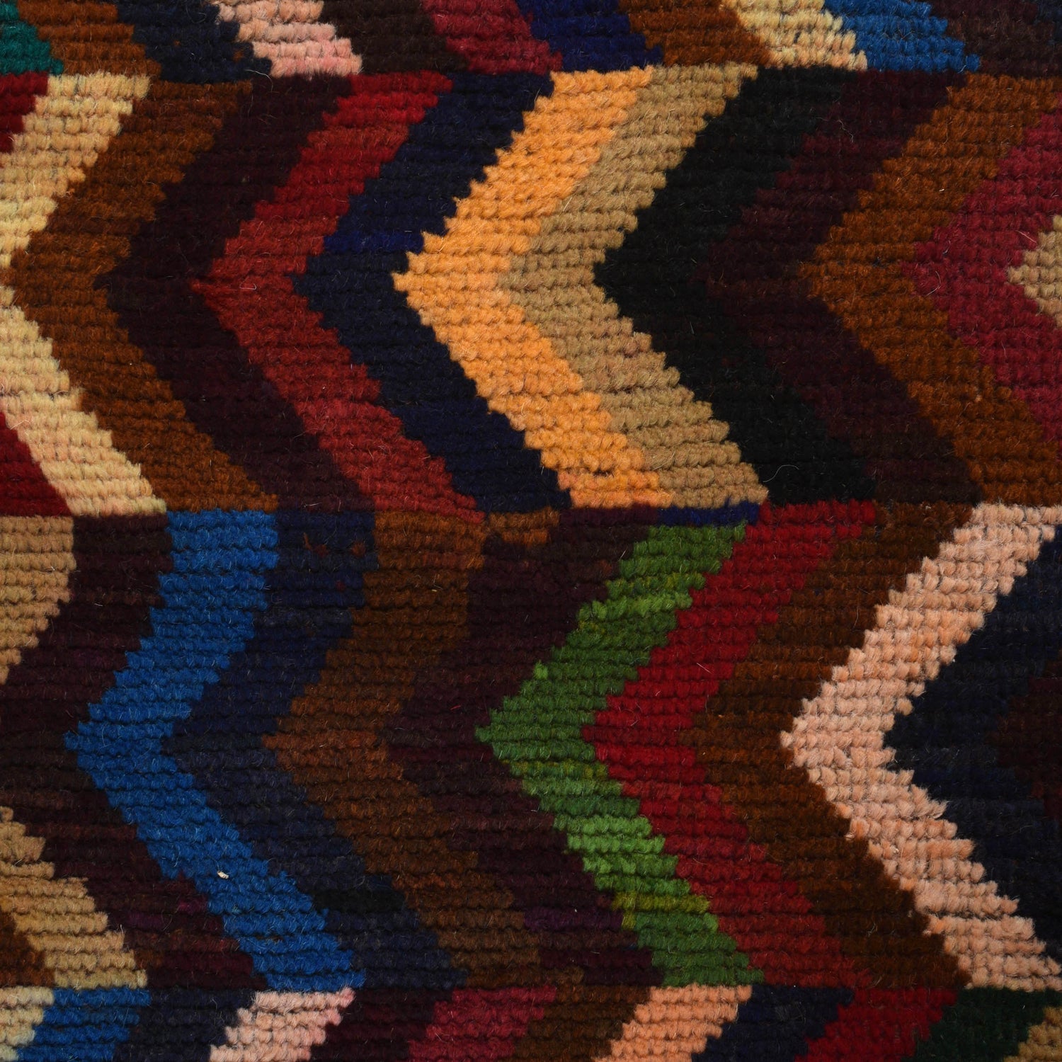 Baluchi Rug Handmade Multi Curvilinear 4x6 ft