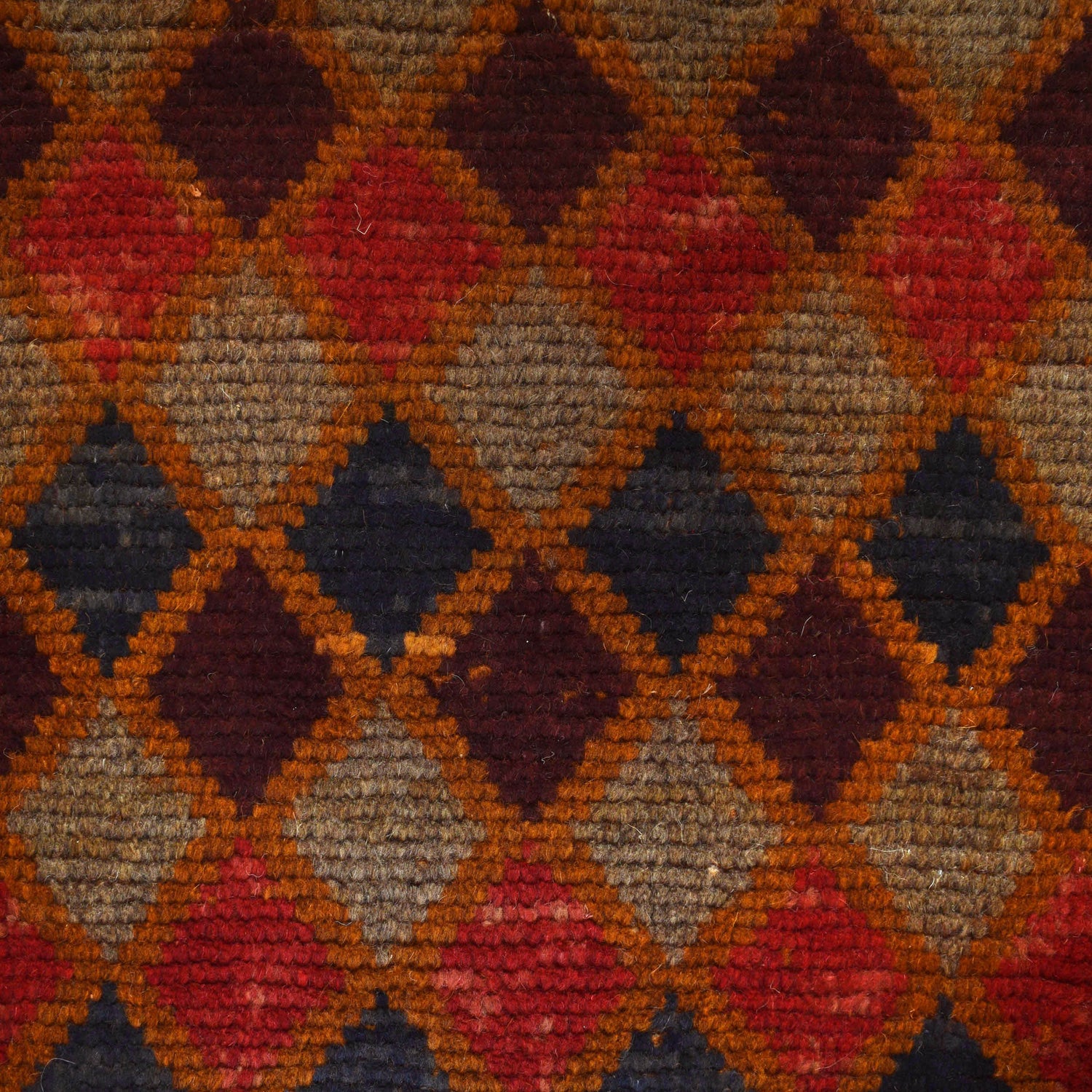 Baluchi Rug Handmade Orange Geometric 4x6 ft