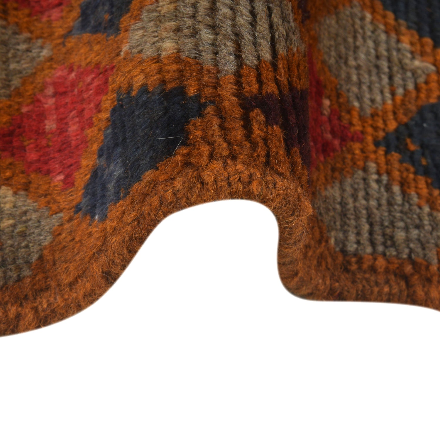 Baluchi Rug Handmade Orange Geometric 4x6 ft