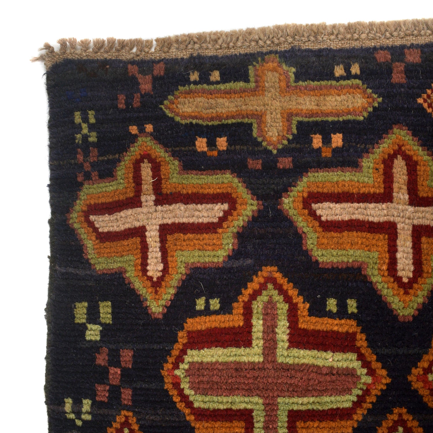 Baluchi Rug Handmade Multi Geometric 4x6 ft