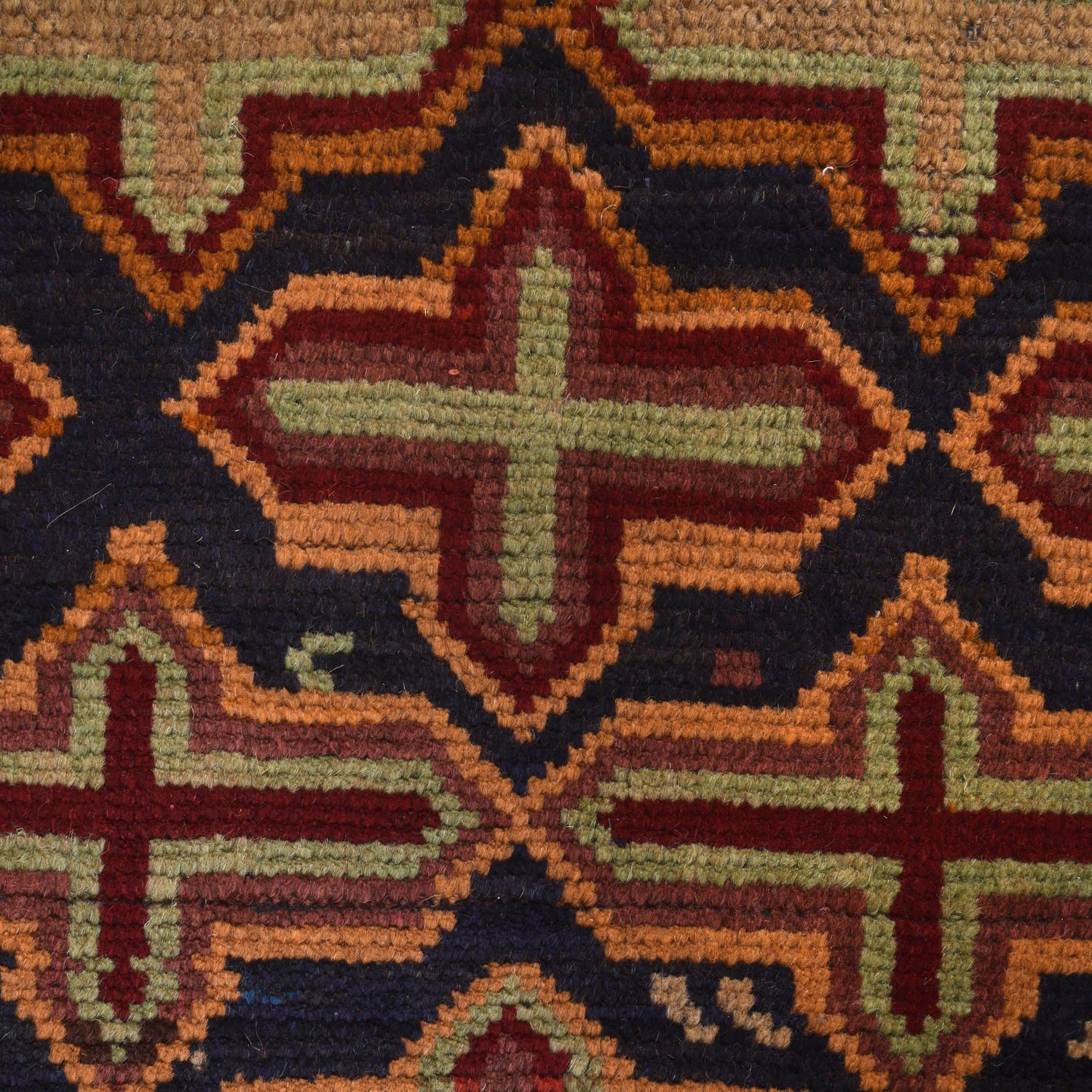 Baluchi Rug Handmade Multi Geometric 4x6 ft