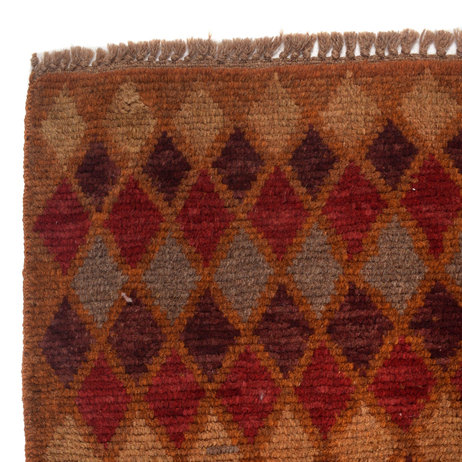 Baluchi Rug Handmade Orange Geometric 4x6 ft