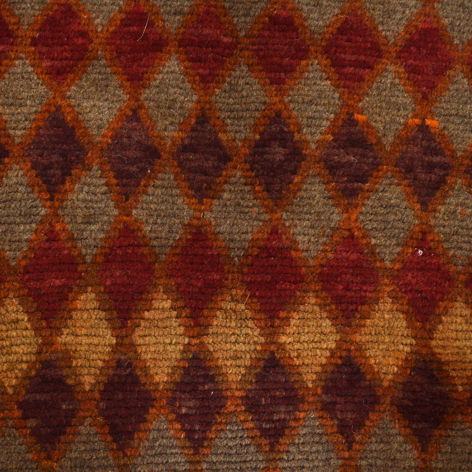 Baluchi Rug Handmade Orange Geometric 4x6 ft