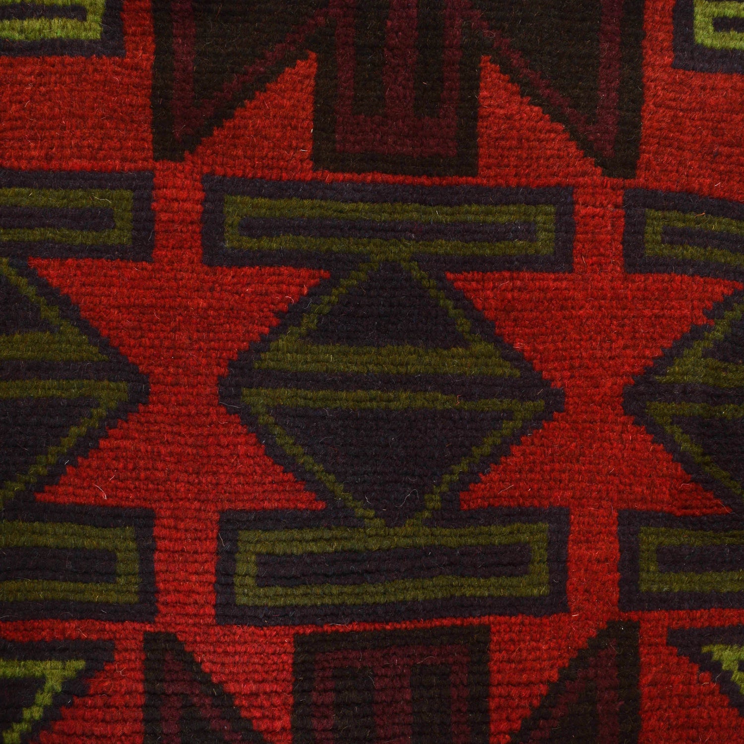 Baluchi Rug Handmade Red Floral 4x6 ft