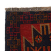 Baluchi Rug Handmade Red Floral 4x6 ft